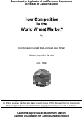Cover page: How Competitive is the World Wheat Market?