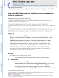 Cover page: Improving DCIS diagnosis and predictive outcome by applying artificial intelligence