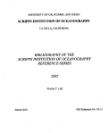 Cover page: Bibliography of the Scripps Institution of Oceanography Reference Series 2002