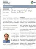 Cover page: Single-step catalytic conversion of furfural to 2-pentanol over bimetallic Coâ��Cu catalysts