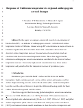 Cover page: Response of California temperature to regional anthropogenic aerosol changes