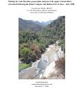 Cover page of Waiting for rain: Baseline geomorphic analysis of the upper Carmel River watershed following the Basin Complex and Indians Fire of June - July, 2008