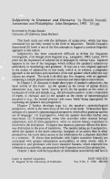 Cover page: <em>Subjectivity in Grammar and Discourse</em> by Shoichi Iwasaki. Amsterdam and Philadelphia: John Benjamins, 1993. 151pp.