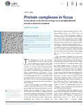 Cover page: Protein complexes in focus