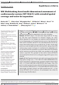 Cover page: MR Multitasking‐based multi‐dimensional assessment of cardiovascular system (MT‐MACS) with extended spatial coverage and water‐fat separation