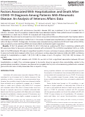 Cover page: Factors Associated With Hospitalization and Death After COVID‐19 Diagnosis Among Patients With Rheumatic Disease: An Analysis of Veterans Affairs Data