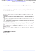 Cover page of The reference genome for the northeastern Pacific bull kelp, Nereocystis luetkeana