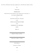 Cover page: The Value of Relational Contracting: Application to a Fresh Produce Market in China