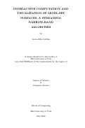 Cover page: Interactive Computation and Visualization of Level-Set Surfaces: A Streaming Narrow Band Algorithm