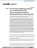 Cover page of The cortisol awakening response in a 3 month clinical trial of service dogs for veterans with posttraumatic stress disorder.