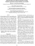 Cover page: Testing the limits of non-adjacent dependency learning:
Statistical segmentation and generalization across domains