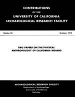 Cover page: Two Papers on the Physical Anthropology of California Indians