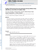 Cover page: Quality of life and psychosocial well-being among children living with HIV at a care home in Southern India