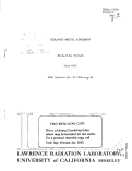 Cover page: CERAMIC-METAL ADHESION
