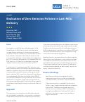 Cover page of Evaluation of Zero Emission Policies in Last-Mile Delivery