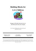 Cover page: Building Blocks for LA's Children