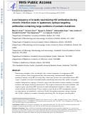 Cover page: Low frequency of broadly neutralizing HIV antibodies during chronic infection even in quaternary epitope targeting antibodies containing large numbers of somatic mutations