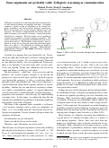 Cover page: Some arguments are probably valid: Syllogistic reasoning as communication