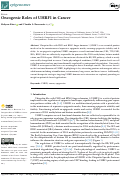 Cover page: Oncogenic Roles of UHRF1 in Cancer.