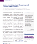 Cover page: Iptacopan and danicopan for paroxysmal nocturnal hemoglobinuria.