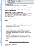 Cover page: MR-based techniques for intracortical vessel visualization and characterization: understanding the impact of microvascular disease on skeletal health