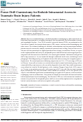 Cover page: Power Drill Craniostomy for Bedside Intracranial Access in Traumatic Brain Injury Patients.