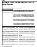 Cover page: Unequal climate impacts on global values of natural capital.