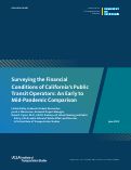 Cover page: Surveying the Financial Conditions of California’s Public Transit Operators: An Early to Mid-Pandemic Comparison