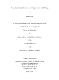 Cover page: Propositional Quantification and Comparison in Modal Logic
