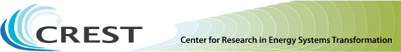 Center for Research in Energy Systems Transformation (CREST) banner
