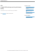 Cover page: A digital CDS technique and its performance testing**Supported by National Natural Science Foundation of China (10978002)