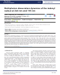 Cover page: Multiphoton dissociation dynamics of the indenyl radical at 248 nm and 193 nm