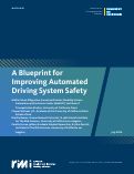 Cover page of A Blueprint for Improving Automated Driving System Safety