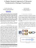 Cover page: A Haptic-Inspired Approach of Ultrasonic Nondestructive Damage Classification