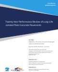 Cover page of Twenty-Year Performance Review of Long-Life Jointed Plain Concrete Pavements