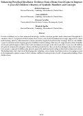 Cover page: Enhancing Preschool Readiness: Evidence from a Home-based Game to Improve 5-year-old Children’s Mastery of Symbolic Numbers and Concepts