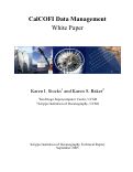 Cover page: CalCOFI Data Management, White Paper