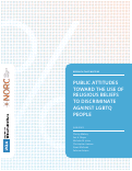 Cover page: Public Attitudes Toward the Use of Religious Beliefs to Discriminate Against LGBTQ People