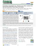 Cover page: Polyethylene Degradation by a Rhodococcous Strain Isolated from Naturally Weathered Plastic Waste Enrichment.