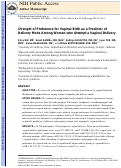 Cover page: Strength of preference for vaginal birth as a predictor of delivery mode among women who attempt a vaginal delivery