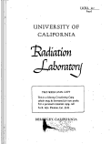 Cover page: Carrier-Free Radioisotopes from Cyclotron Targets IV. Preparation and Isolation of Mn54 and Co56, 57, 58