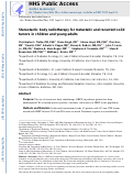 Cover page: Stereotactic Body Radiation Therapy for Metastatic and Recurrent Solid Tumors in Children and Young Adults