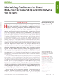Cover page: Maximizing Cardiovascular Event Reduction by Expanding and Intensifying the Targets