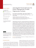 Cover page: Assessing the Fractional Curve for Proper Management of Adult Degenerative Scoliosis.