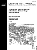 Cover page: The monitoring evaluation reporting and verification of climate change mitigation projects