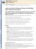 Cover page: Leptin and incident cardiovascular disease: The Multi-Ethnic Study of Atherosclerosis (MESA)