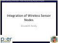 Cover page: Integration of Wireless Sensor Nodes