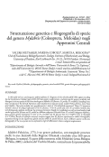 Cover page: Strutturazione genetica e filogeografia di specie del genere <i>Mylabris</i> (Coleoptera, Meloidae) negli Appennini Centrali