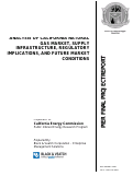 Cover page: Analysis of California Natural Gas Market, Supply Infrastructure, Regulatory Implications, and Future Market Conditions