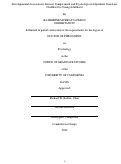 Cover page: Developmental Associations between Temperament and Psychological Adjustment from Late Childhood to Young Adulthood